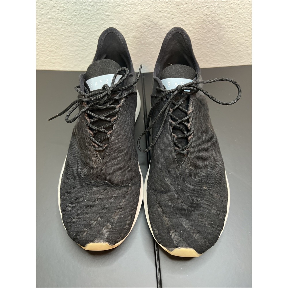 Saysh One Black Sneakers Size 8 Allyson Felix Tennis Shoes Athletic Active - Picture 3 of 8